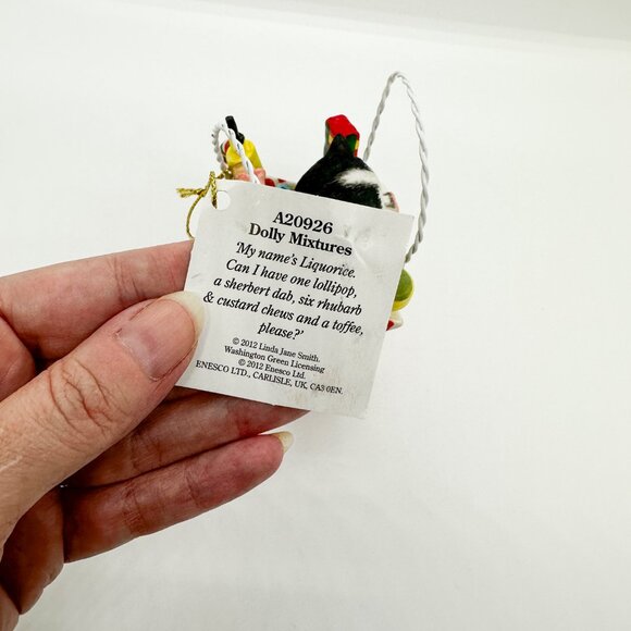 Comic Curious Cats Black White Cat Candy Cane Stripe Red Baker Holiday Birthday - Picture 7 of 8